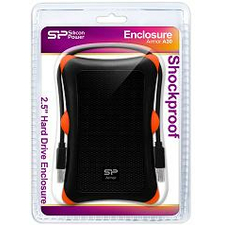 SILICON POWER EXTERNAL HDD 2.5" 1TB ARMOR A30, USB3.0, 5400RPM, POWER VIA USB, BLACK, 3YW.