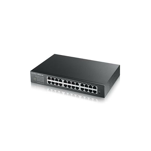 ZYXEL SWITCH GS-1900-24E, 24 PORTS 10/100/1000Mbps, SMART MANAGED, 2YW.