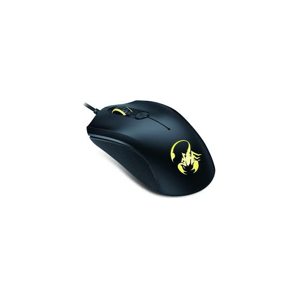 GENIUS MOUSE SCORPION M6-600, WIRED, USB, OPTICAL, GAMING, BLACK/ORANGE, 2YW.